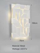 GobekUsa Geometric Art Indoor Wall Lamp for Bedroom Living Room Staircase Home Decor