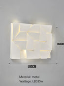 GobekUsa Geometric Art Indoor Wall Lamp for Bedroom Living Room Staircase Home Decor