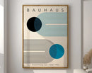 Colorful geometric bauhaus canvas poster living room home decor by Decorbites