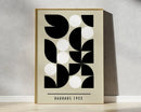 Colorful geometric bauhaus canvas prints – living room wall decor