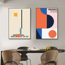 GobekUsa Geometric Bauhaus Pop Art Canvas Prints