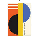GobekUsa Geometric Bauhaus Pop Art Canvas Prints