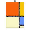 GobekUsa Geometric Bauhaus Pop Art Canvas Prints