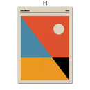 GobekUsa Geometric Bauhaus Pop Art Canvas Prints