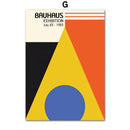 GobekUsa Geometric Bauhaus Pop Art Canvas Prints