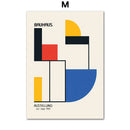 GobekUsa Geometric Bauhaus Pop Art Canvas Prints