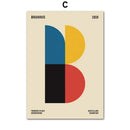 GobekUsa Geometric Bauhaus Pop Art Canvas Prints