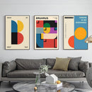 GobekUsa Geometric Bauhaus Pop Art Canvas Prints