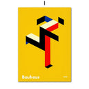 Bauhaus geometric pop art canvas prints living room wall decor by Decorbites