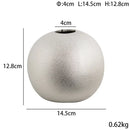 Decorbites geometric gold & silver spherical ceramic vases living room by Decorbites
