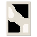 Minimalist geometric leaf boho canvas set – living room wall art by Decorbites