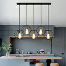 GobekUsa Geometric LED Chandelier: Modern Metal Frame Light for Dining Room or Bedroom