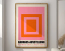 Geometric mid century bauhaus framed wall art living room decor by Decorbites