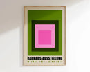 Geometric mid century bauhaus framed wall art living room decor by Decorbites