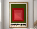 Bauhaus beige and black geometric canvas poster living room decor by Decorbites