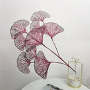 Modern light blue ginkgo leaf branch artificial flowers living room by Decorbites