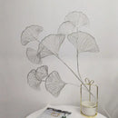 Modern light blue ginkgo leaf branch artificial flowers living room by Decorbites
