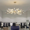 GobekUsa Ginkgo Leaf Chandelier: Elegant Nordic Art Luxury for Dining Room, Bedroom, Living Room