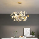 GobekUsa Ginkgo Leaf Chandelier: Elegant Nordic Art Luxury for Dining Room, Bedroom, Living Room