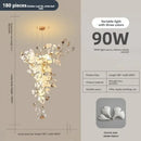 GobekUsa Ginkgo Leaf Chandelier for Luxury Staircase & Lobby, Designer Duplex Lighting