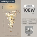 GobekUsa Ginkgo Leaf Chandelier for Luxury Staircase & Lobby, Designer Duplex Lighting