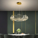 GobekUsa Ginkgo Leaf Chandelier Nordic Pendant Light for Living Dining Bedroom