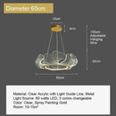 GobekUsa Ginkgo Leaf Chandelier Nordic Pendant Light for Living Dining Bedroom