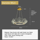 GobekUsa Ginkgo Leaf Chandelier Nordic Pendant Light for Living Dining Bedroom