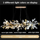 GobekUsa Ginkgo Leaf Crystal Chandelier for Home Décor