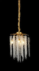 GobekUsa Ginkgo Leaf Crystal Chandelier: Nordic Design Tree Branch Hanging Light