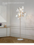 GobekUsa Ginkgo Leaf Floor Lamp - Modern Lighting for Living Room, Bedroom, Study