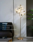 GobekUsa Ginkgo Leaf Floor Lamp - Modern Lighting for Living Room, Bedroom, Study