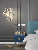 GobekUsa Ginkgo Leaf Floor Lamp - Modern Lighting for Living Room, Bedroom, Study