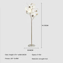 GobekUsa Ginkgo Leaf Floor Lamp - Modern Lighting for Living Room, Bedroom, Study