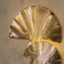 GobekUsa Ginkgo Leaf Gold Wall Lamp for Hotel Bedroom and Corridor