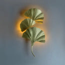 GobekUsa Ginkgo Leaf Gold Wall Lamp for Hotel Bedroom and Corridor