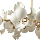 GobekUsa Ginkgo Leaf LED Ceiling Chandelier for Bedroom, Living, Dining Room