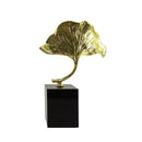 GobekUsa Ginkgo Leaf Metal Sculpture Home Decor Accent