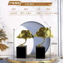 GobekUsa Ginkgo Leaf Metal Sculpture Home Decor Accent