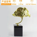 GobekUsa Ginkgo Leaf Metal Sculpture Home Decor Accent