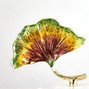 GobekUsa Ginkgo Leaf Metal Sculpture Home Decor Figurine