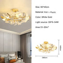 GobekUsa Ginkgo Leaf Pendant Chandelier for Nordic Romantic Living Room Decor