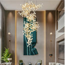 GobekUsa Ginkgo Leaf Pendant Chandelier for Nordic Romantic Living Room Decor