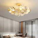 GobekUsa Ginkgo Leaf Pendant Chandelier for Nordic Romantic Living Room Decor