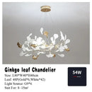 GobekUsa Ginkgo Leaf Pendant Chandelier for Nordic Romantic Living Room Decor