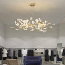 GobekUsa Ginkgo Leaves Chandelier: Nordic Luxury Pendant Lamp for Hotel, Stairs, Living Room