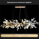 GobekUsa Ginkgo Leaves Chandelier: Nordic Luxury Pendant Lamp for Hotel, Stairs, Living Room