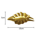 Modern gold & silver ginkgo leaves wall decor living room art by Decorbites
