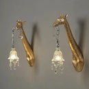 GobekUsa Giraffe Resin Wall Lamp Sconce Light for Bedside & Living Room Decor by Decorbites