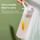 Light green & white tritan spray water bottle for outdoor sports by Decorbites